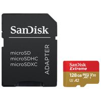 SanDisk microSD Extreme - 128GB - Inclusief RescuePro Deluxe - UHS-I/U3/Full HD/4K UHD