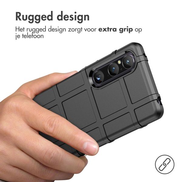 imoshion Rugged Shield Backcover Sony Xperia 1 V - Zwart