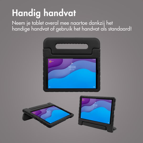 imoshion Kidsproof Backcover met handvat Lenovo Tab M10 HD (2nd gen) - Zwart