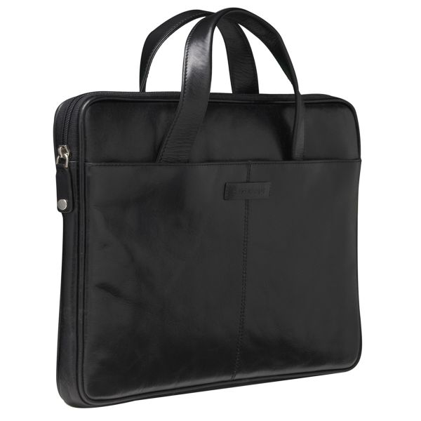 dbramante1928 Silkeborg Laptoptas 16 inch - Echt leer - Black