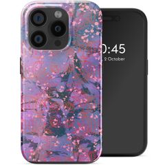 Selencia Vivid Backcover met MagSafe Apple iPhone 15 Pro - Fresh Paint Flower Orange