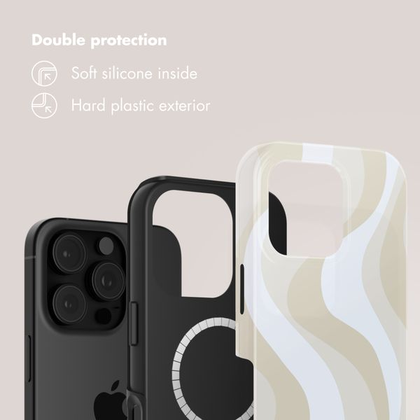 Selencia Vivid Back Cover with MagSafe Apple iPhone 16 Pro - Desert Waves Beige