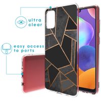 imoshion Design hoesje Samsung Galaxy A31 - Grafisch Koper / Zwart