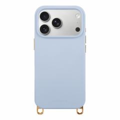 Selencia Rivièra MagSafe Backcover met afneembare haakjes Apple iPhone 17 Pro Max - Powder Blue