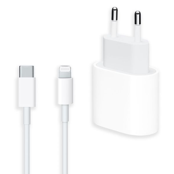 Apple Bundel Lightning | USB-C Power Adapter 20 watt + USB-C naar Lightning kabel - 1 meter - Wit