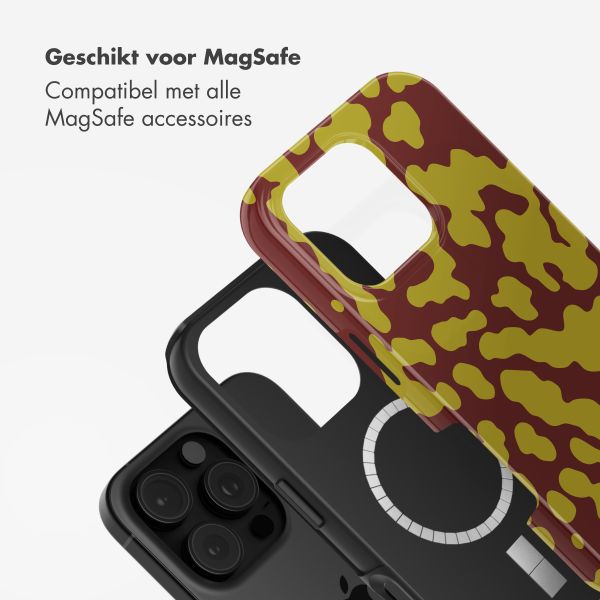 Selencia Vivid Backcover met MagSafe Apple iPhone 16 Pro - Moo'd Olive Dust