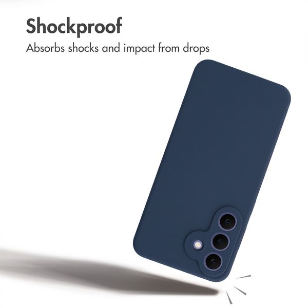 Accezz Liquid Silicone Back Cover with MagSafe Samsung Galaxy S26 FE - Dark Blue