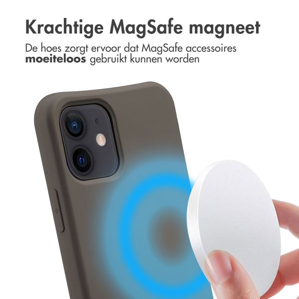 imoshion Color Backcover met afneembaar koord MagSafe Apple iPhone 12 (Pro) - Black Coffee