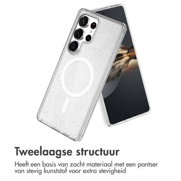 imoshion Sparkle Backcover met MagSafe Samsung Galaxy S25 Ultra - Glitter Transparant