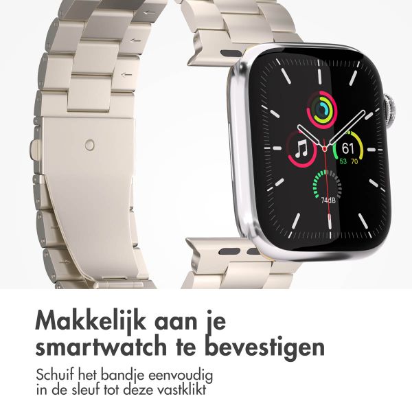 imoshion Stalen bandje Apple Watch Series 1 t/m 11 / SE / Ultra (44/45/46/49 mm) - Sterrenlicht