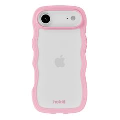 Holdit Wavy Case Apple iPhone Air - Transparent / Pink