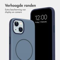 imoshion Color Backcover met Thin MagSafe Ring Apple iPhone 15 - Donkerblauw