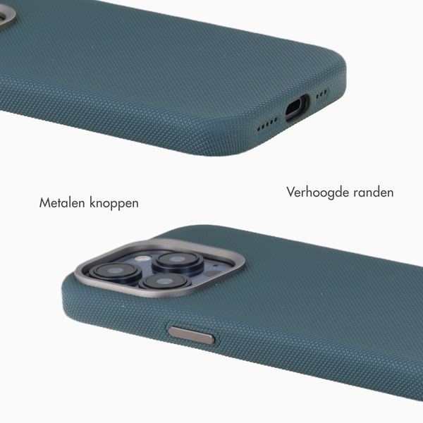 Accezz Mesh Backcover met MagSafe Apple iPhone 15 Pro - Donkerblauw