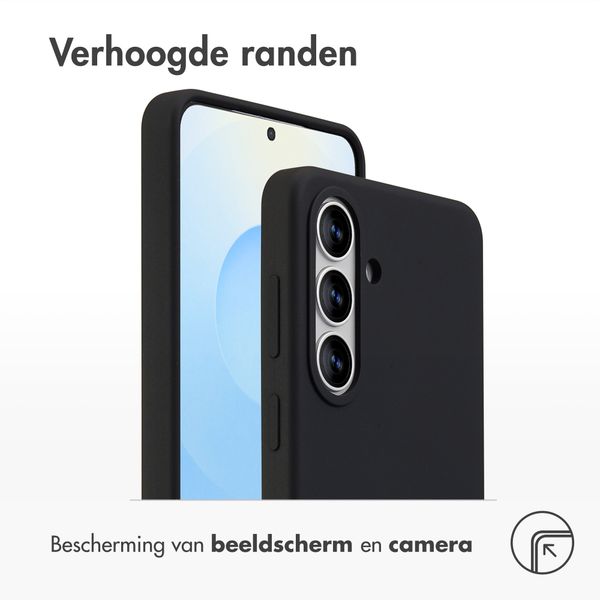 Accezz Liquid Silicone Backcover met MagSafe Samsung Galaxy S26 Plus - Zwart
