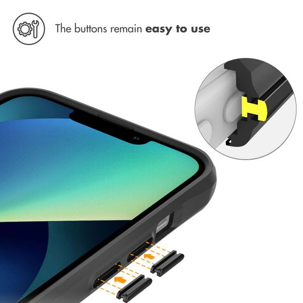 imoshion Rugged Hybrid Case Apple iPhone 13 Pro - Zwart