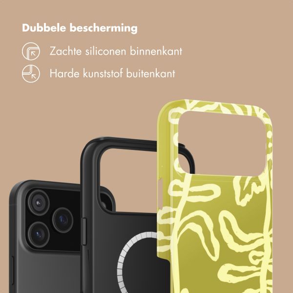 Selencia Vivid Backcover met MagSafe Apple iPhone 18 Pro Max / 17 Pro Max - Chalky Bloom