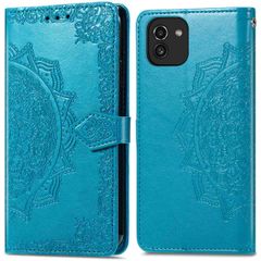 imoshion Mandala Bookcase Samsung Galaxy A03 - Turquoise