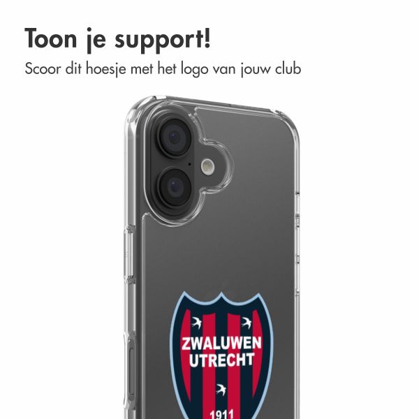 Clear Backcover Apple iPhone 16 - Zwaluwen Utrecht '11