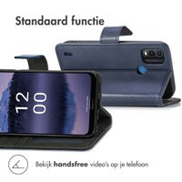 imoshion Luxe Bookcase Nokia G11 Plus - Donkerblauw