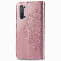 Mandala Bookcase Oppo Reno3 / A91 - Rosé Goud