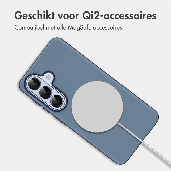 imoshion Color Backcover met Thin MagSafe Ring Samsung Galaxy S26 - Donkerblauw