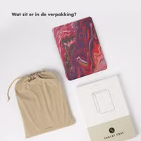 Selencia Vivid tablethoes Apple iPad 11 (2025) 11 inch A16 / iPad 10 (2022) 10.9 inch - Marble Plum