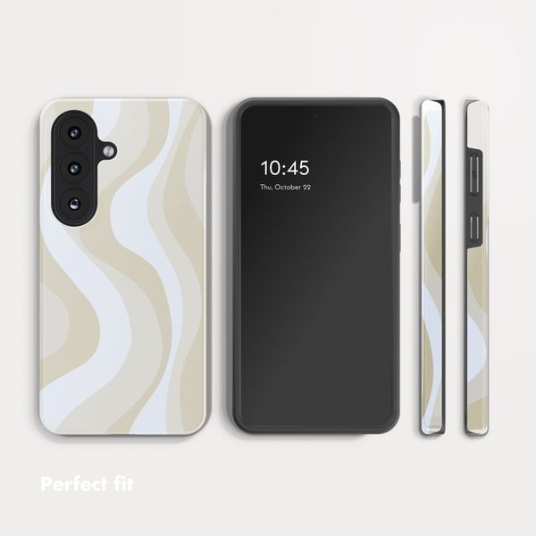 Selencia Vivid Back Cover Samsung Galaxy A37 (5G) - Desert Waves Beige