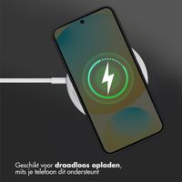 Accezz Liquid Silicone Backcover met MagSafe Samsung Galaxy S25 FE - Zwart