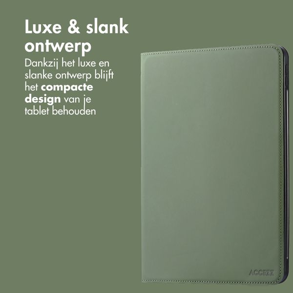 Accezz Classic Tablet Case Samsung Galaxy Tab S10 Plus / Tab S9 FE Plus / Tab S9 Plus - Groen