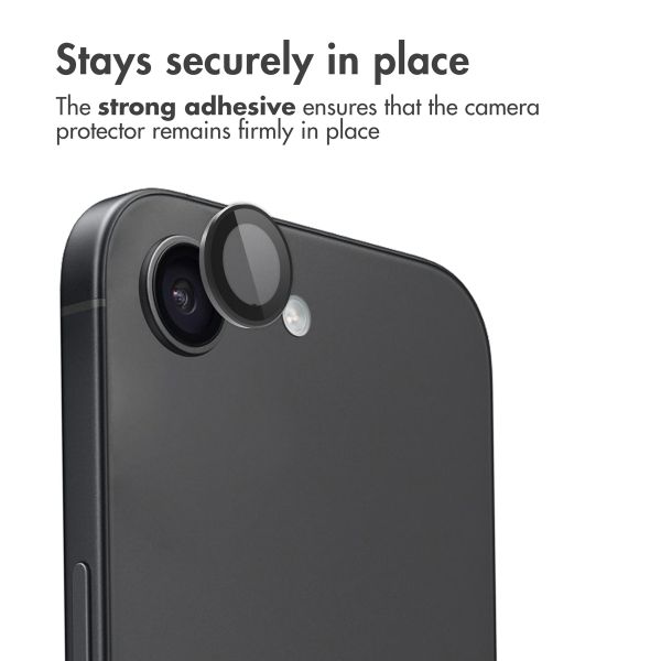 imoshion Camera Protector Glass 2-pack Apple iPhone 17e / 16e - Black