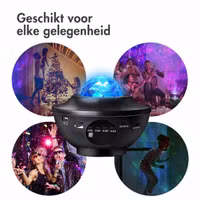 imoshion Sterrenprojector - Sterrenhemel - 10 lichtstanden - Zwart