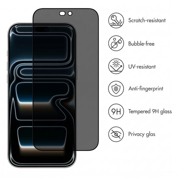 Accezz Tempered Glass Privacy Screen protector Apple iPhone 18 Pro Max