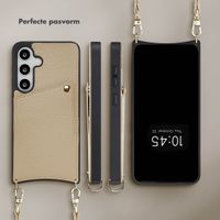 Selencia Nova Telefoonhoes met Koord en Pashouder Samsung Galaxy S24 / S25 - Beige