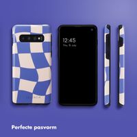 Selencia Vivid Tough Backcover Samsung Galaxy S10 - Groovy Sapphire Blue