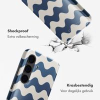 Selencia Vivid Tough Backcover Samsung Galaxy S24 - Wave Vibes Classic Blue