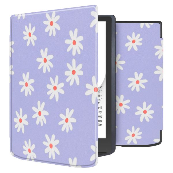 imoshion Design Slim Soft Case Sleepcover Pocketbook InkPad Color 3 / InkPad 4 - Flowers Distance