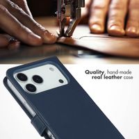 Selencia Genuine Leather Book Case Apple iPhone 17 Pro Max - Dusty Pink