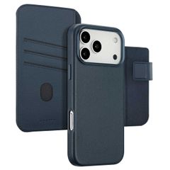 Accezz 2-in-1 Leather Bookcase with MagSafe Apple iPhone 17 Pro Max - Nightfall Blue