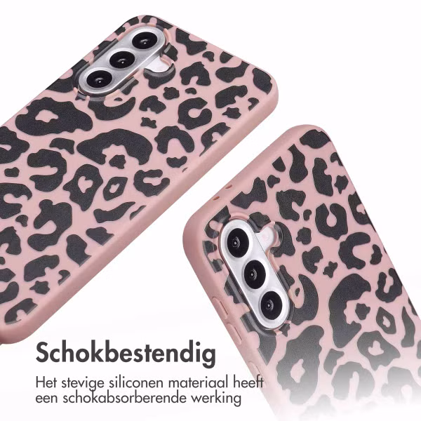 imoshion Siliconen design hoesje met koord Samsung Galaxy A36 / A56 - Animal Pink