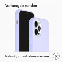 Accezz Liquid Silicone Backcover Apple iPhone 12 (Pro) - Paars