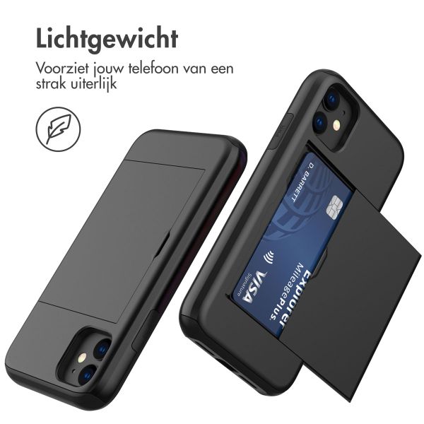 imoshion Backcover met pasjeshouder Apple iPhone 11 - Zwart