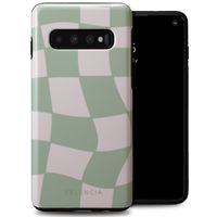 Selencia Vivid Tough Backcover Samsung Galaxy S10 - Groovy Sage Green