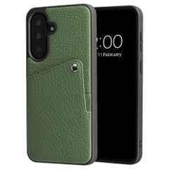Selencia Riva Backcover met Pashouder Samsung Galaxy A37 (5G) - Sage Green