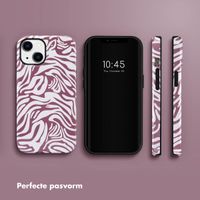 Selencia Vivid Tough Backcover iPhone 14 - Trippy Swirl Dark Rose