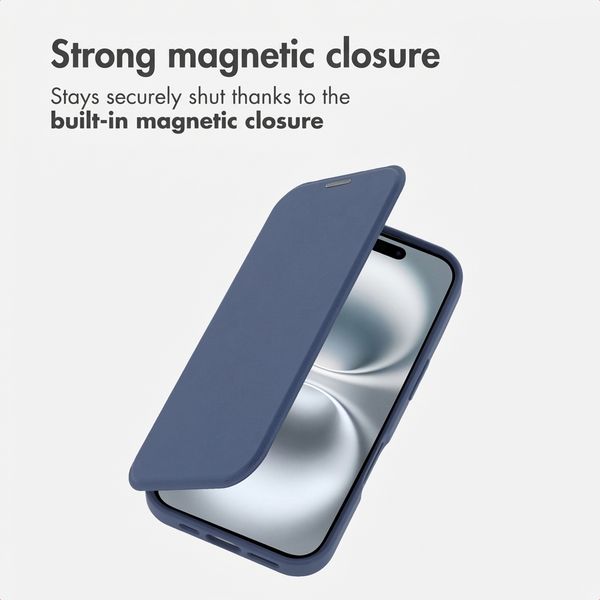imoshion Transparent Bookcase with MagSafe Apple iPhone 16 - Blue