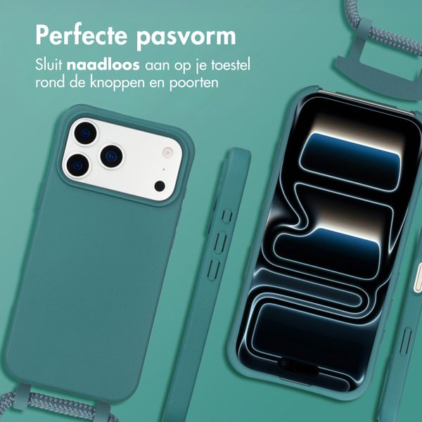 imoshion Color Backcover met afneembaar koord met MagSafe Apple iPhone 17 Pro Max - Donkergroen