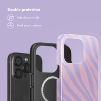 Selencia Vivid Back Cover with MagSafe Apple iPhone 15 Pro - Zebra Light Pink Lilac