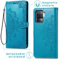 imoshion Mandala Bookcase Oppo A94 (5G) - Turquoise