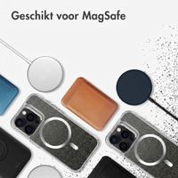 imoshion Clear Glitter Backcover met MagSafe Apple iPhone 15 Pro - Zilver