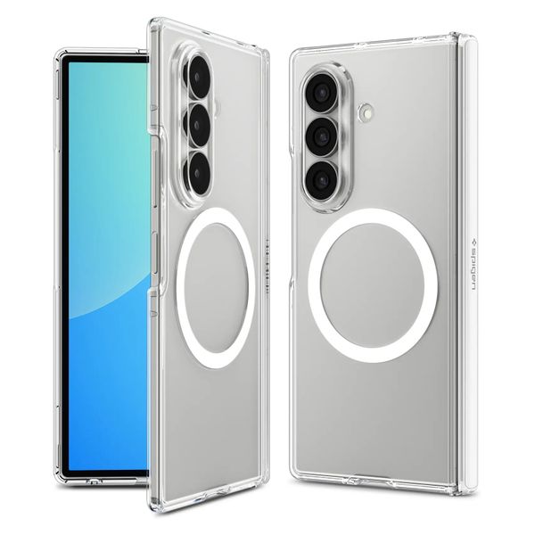 Spigen Ultra Hybrid Pro MagFit Backcover Samsung Galaxy Z Fold 8 - Clear / White